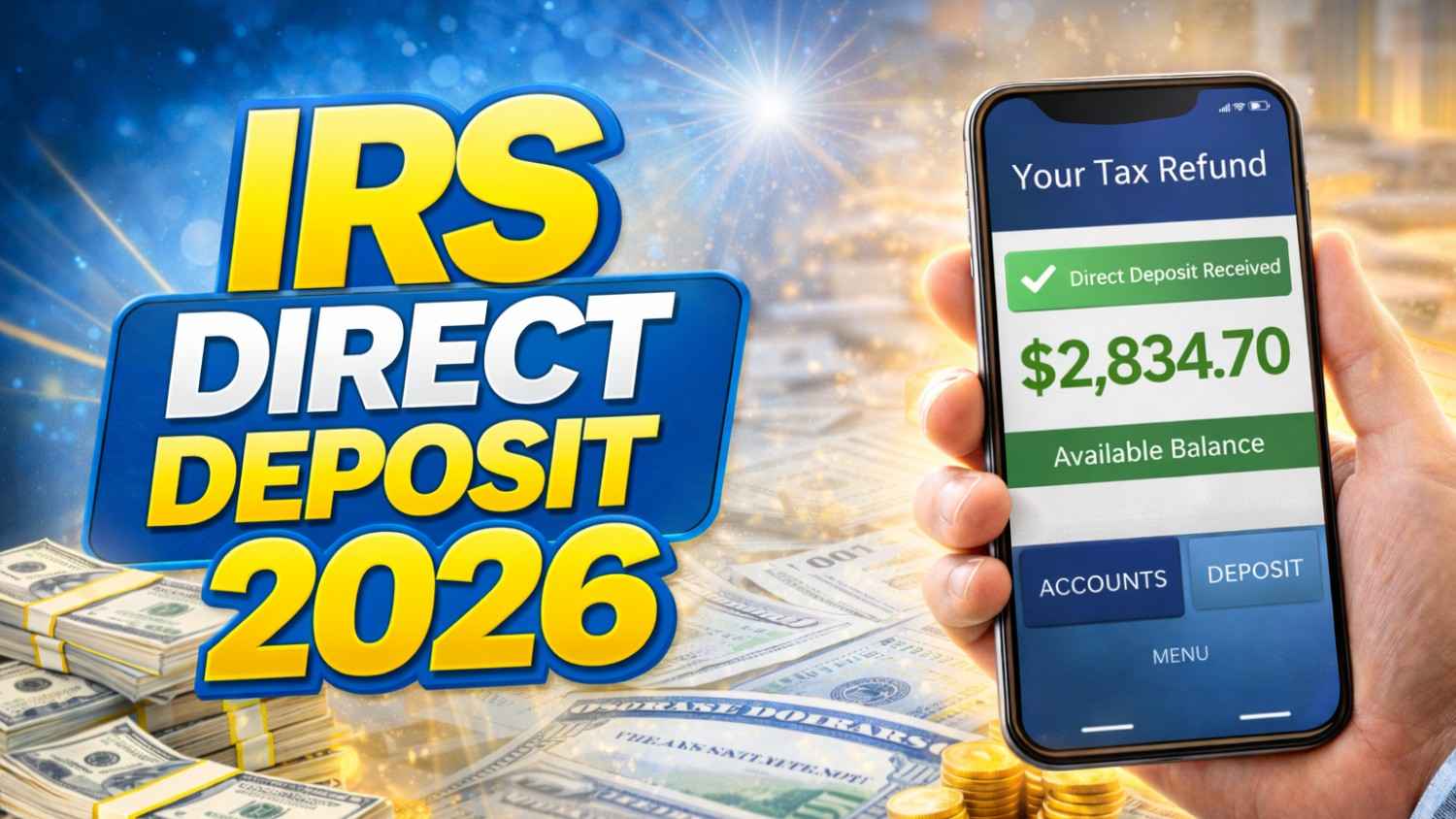IRS Direct Deposit Dates 2026: When Will You Receive Your Tax Refund?